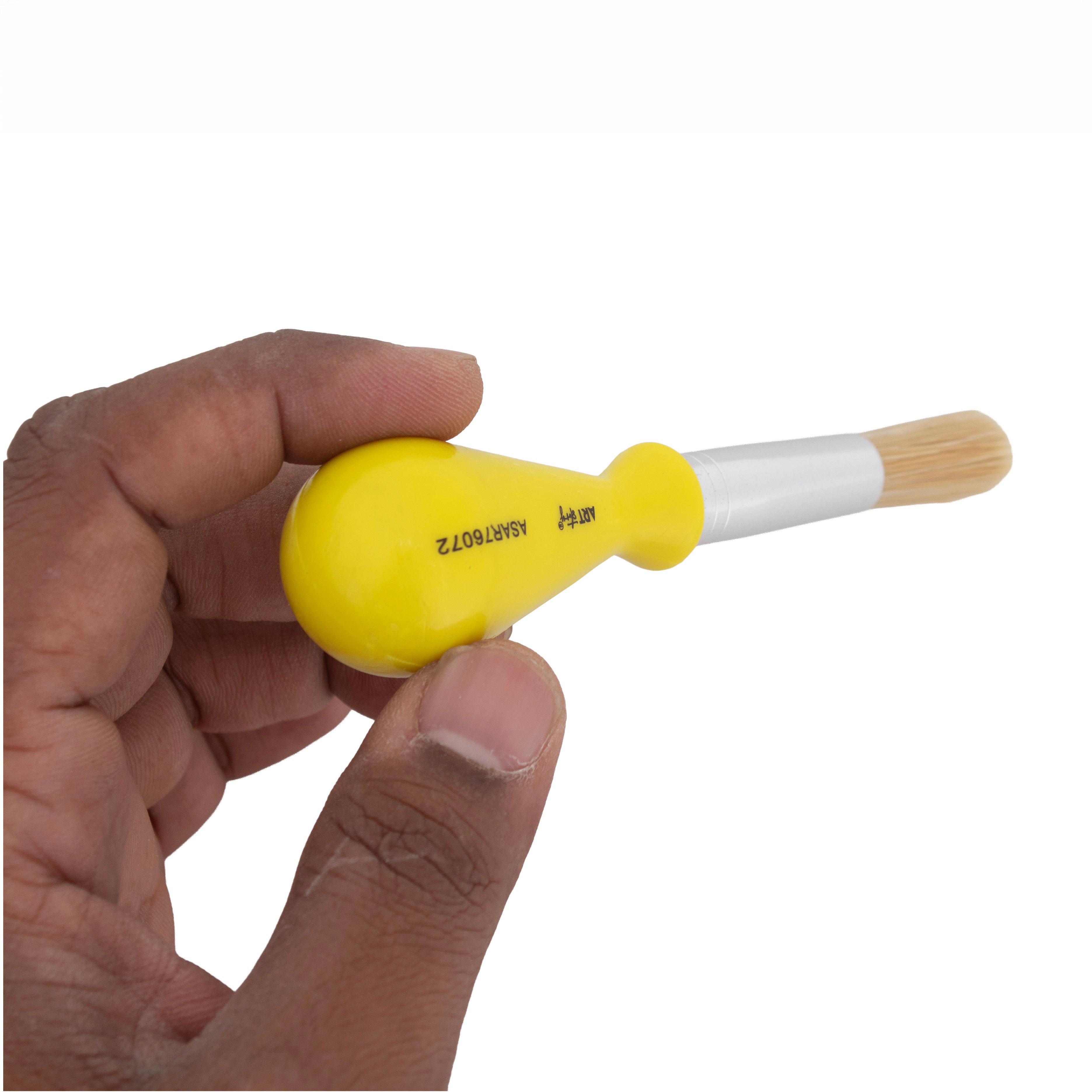Ball Handle Hobby Brush Synthetic Hair Handle Length 55mm 1pc