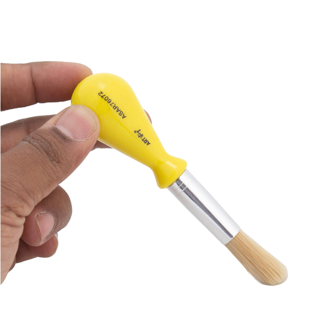 Ball Handle Hobby Brush Synthetic Hair Handle Length 55mm 1pc