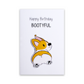 Greeting Card & Envelope Happy Birthday Bootyful 4 X 6inch 2pc