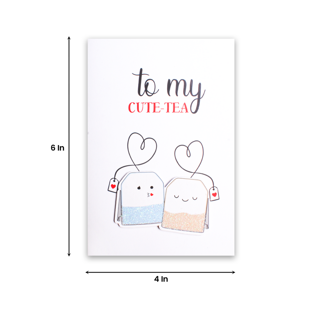 Greeting Card & Envelope Cute-Tea 4 X 6inch