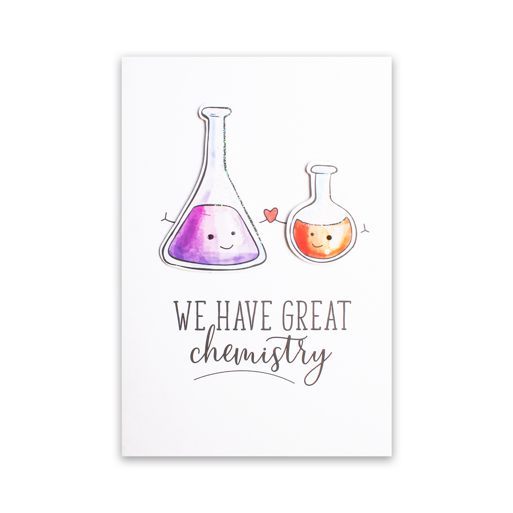Greeting Card & Envelope Great Chemistry 4 X 6inch