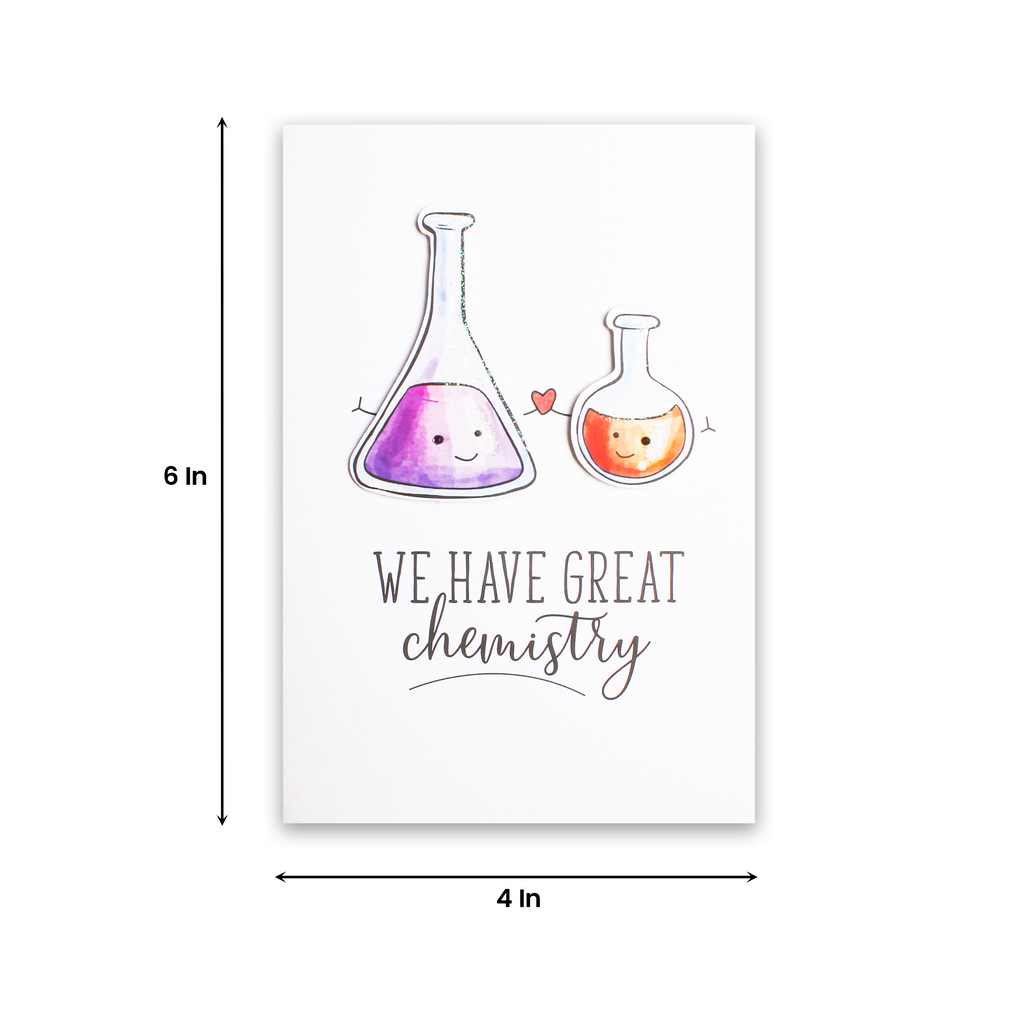 Greeting Card & Envelope Great Chemistry 4 X 6inch