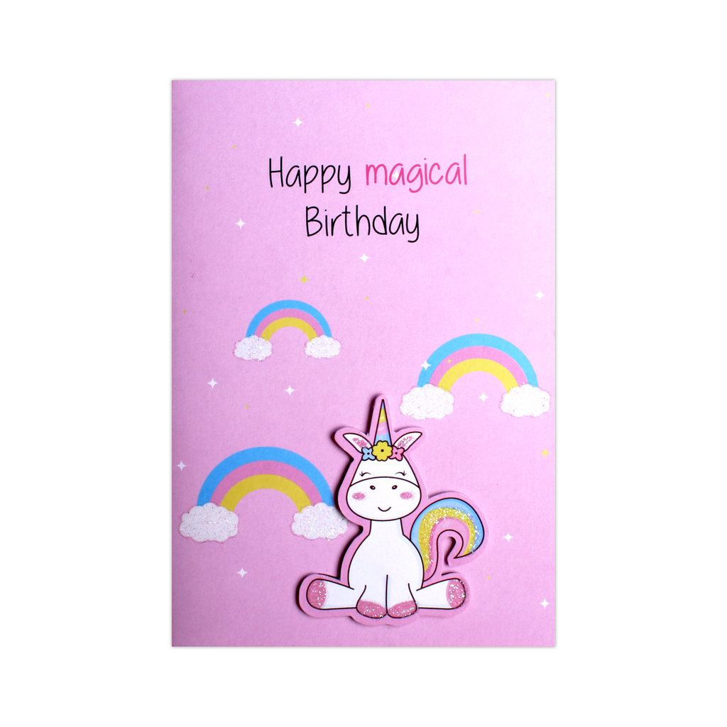 Greeting Card & Envelope Magical Birthday 4 X 6inch