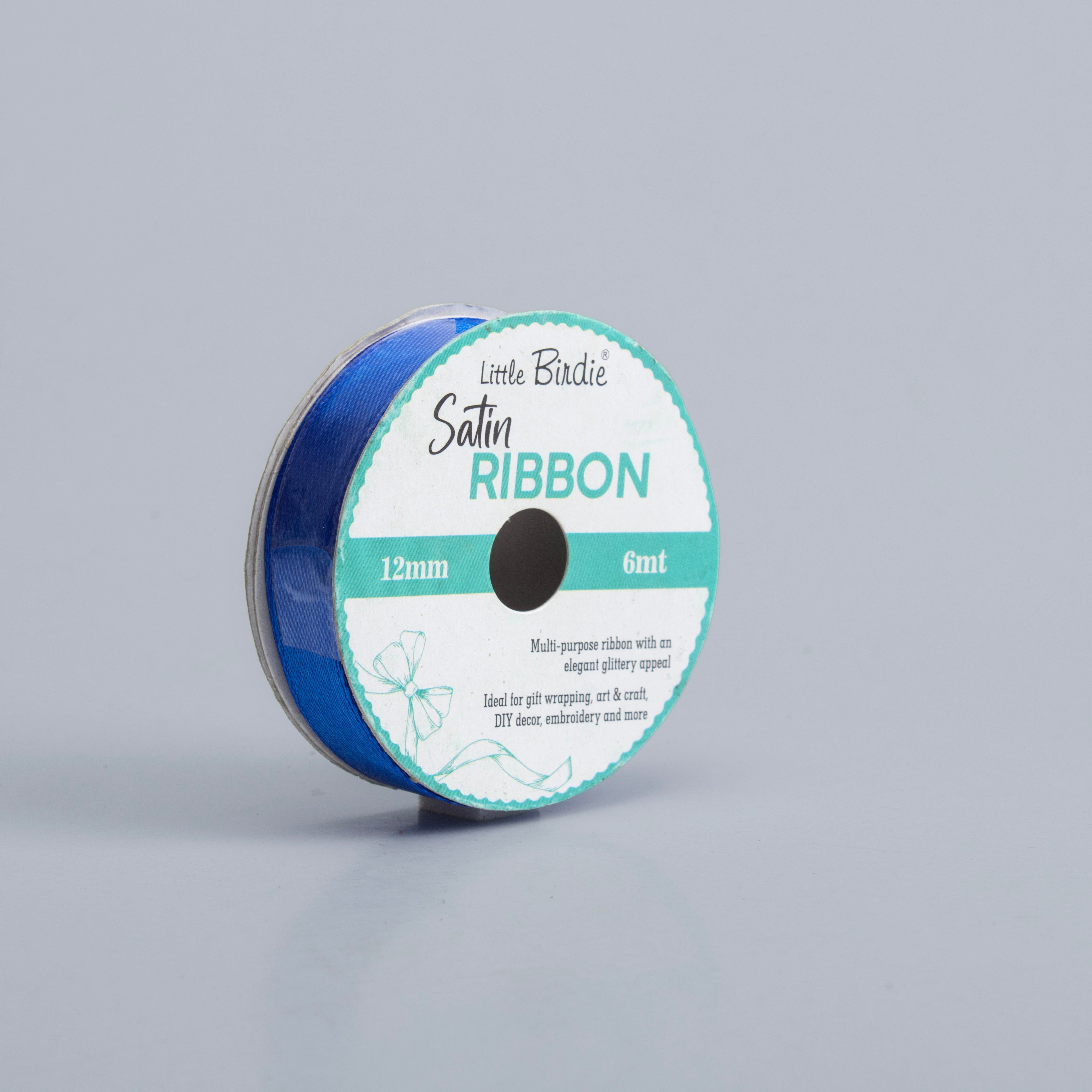 Satin Ribbon 12mm Royal Blue 6mtr 1Roll