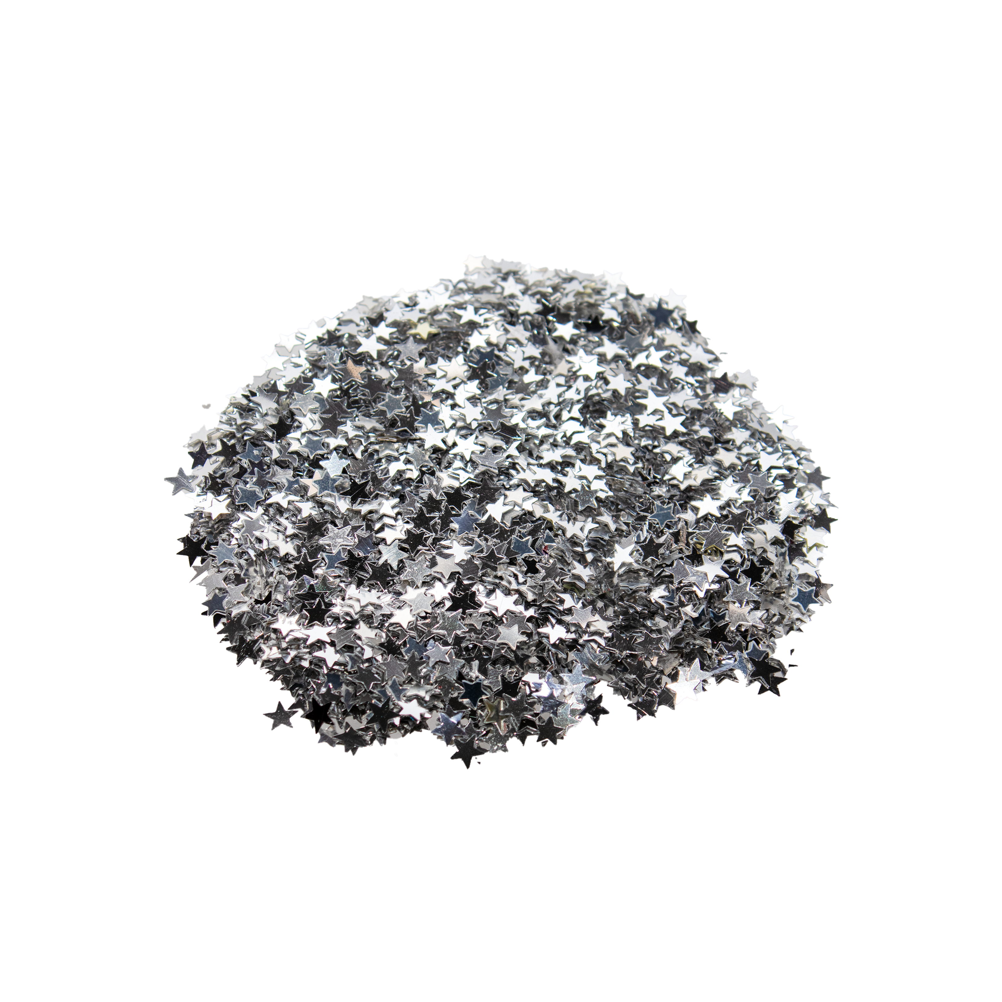 Sequins - Star, Silver, 30gm, 1Pack