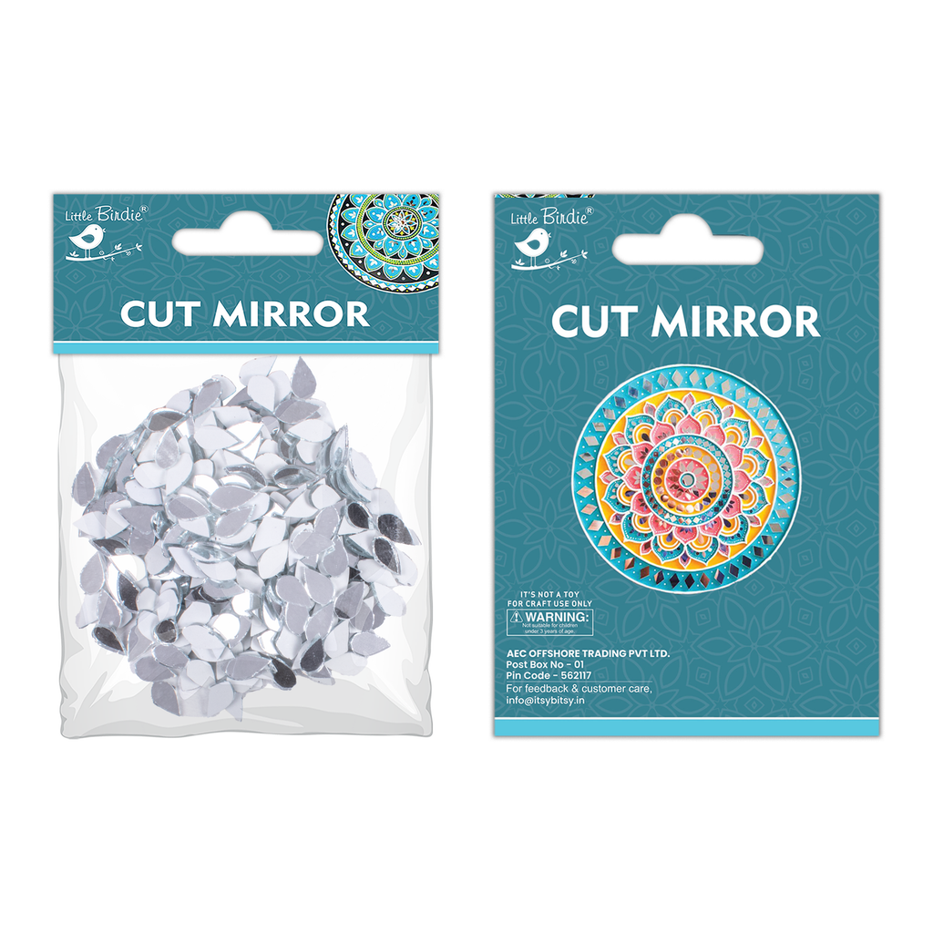 Cut Mirror Drop 10Mm 50Gms Approx 506pc
