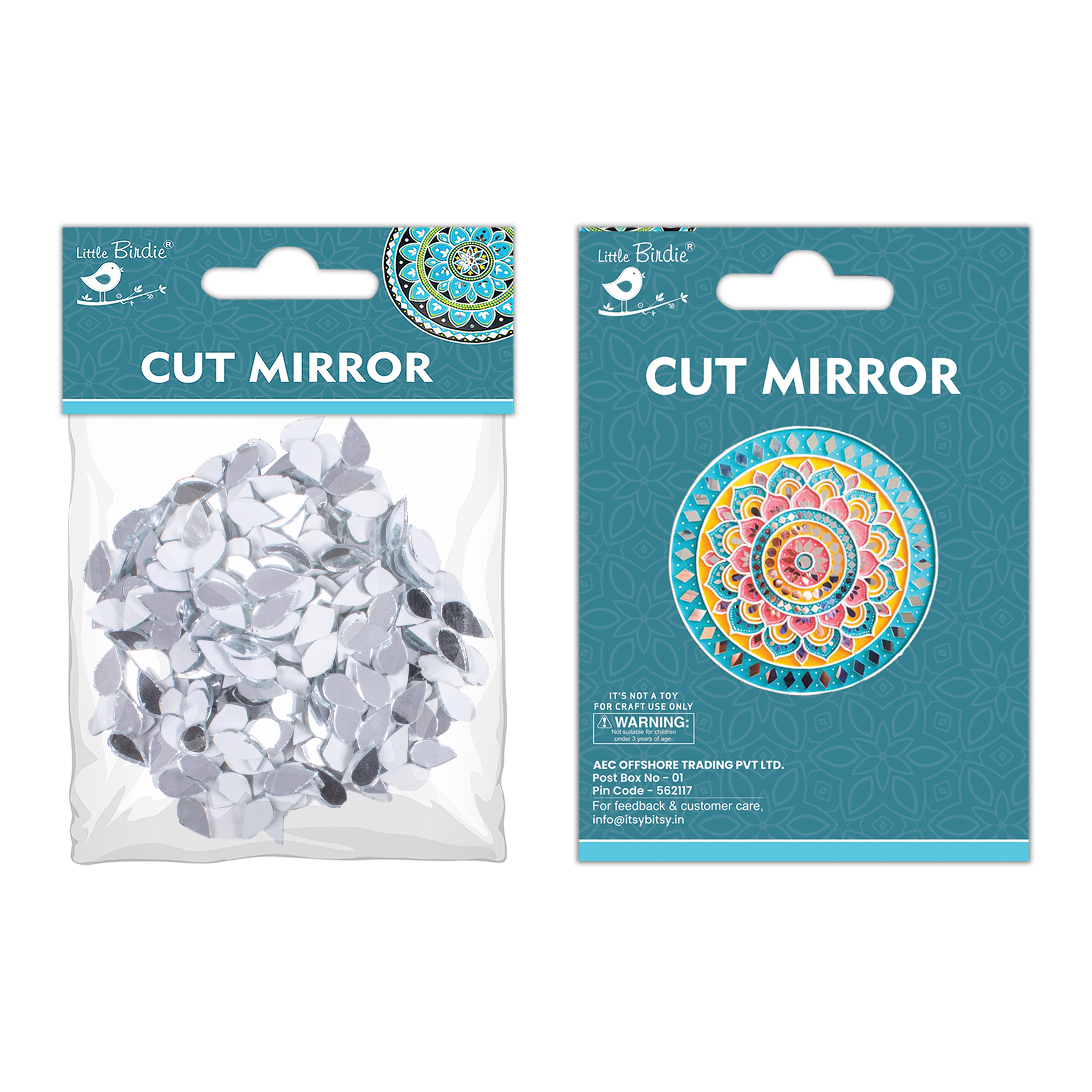 Cut Mirror Drop 10Mm 50Gms Approx 506pc