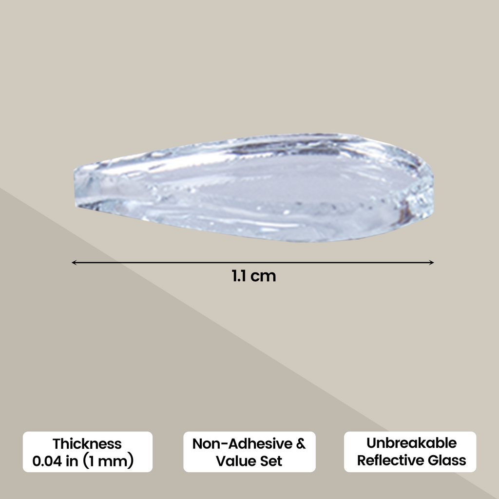 Cut Mirror Drop 10Mm 50Gms Approx 506pc