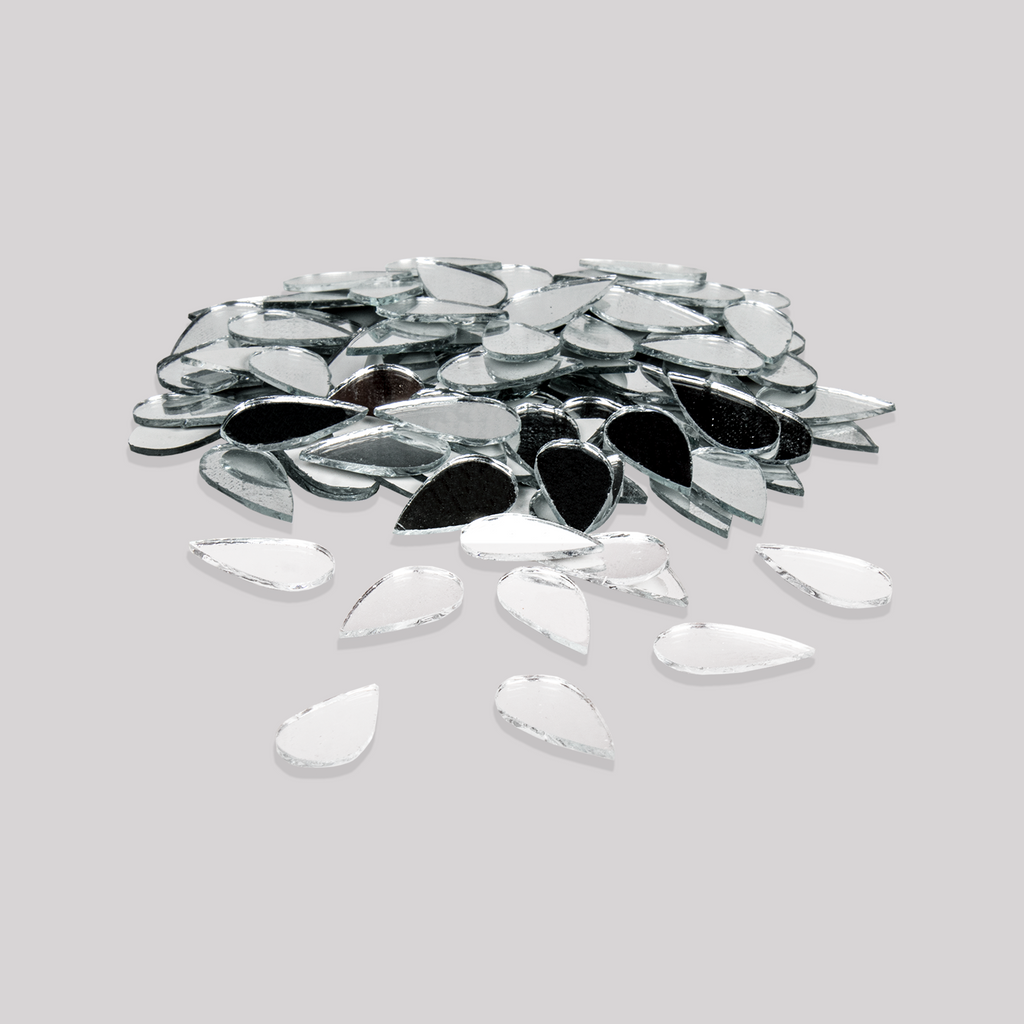 Cut Mirror Drop 14Mm 50Gms Approx 306pc