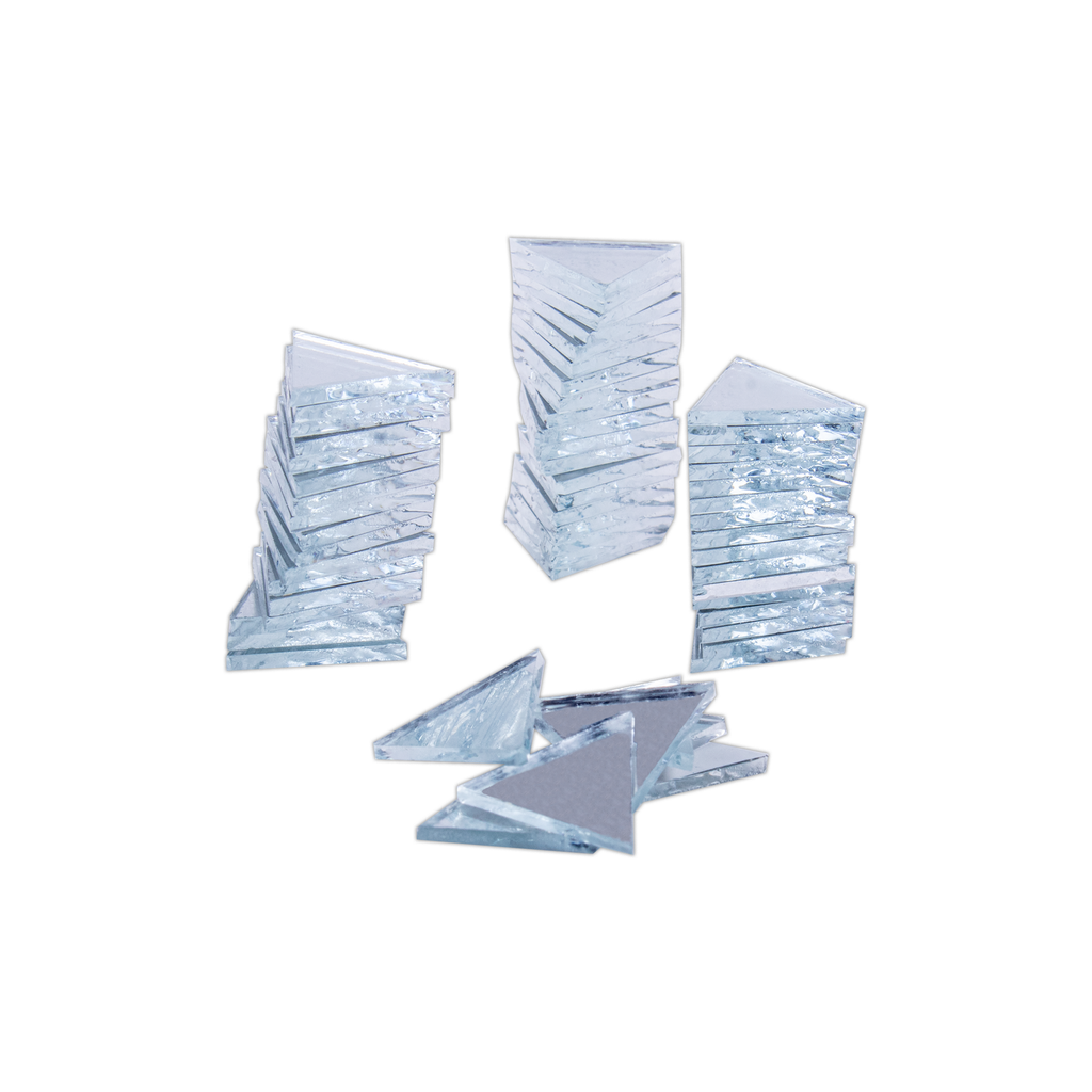Cut Mirror Triangular 12Mm 50Gms Approx 222pc