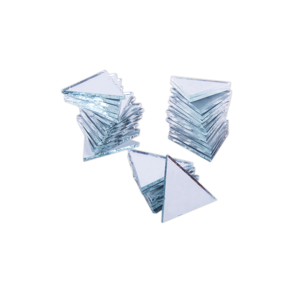 Cut Mirror Triangular 14Mm 50Gms Approx 117pc