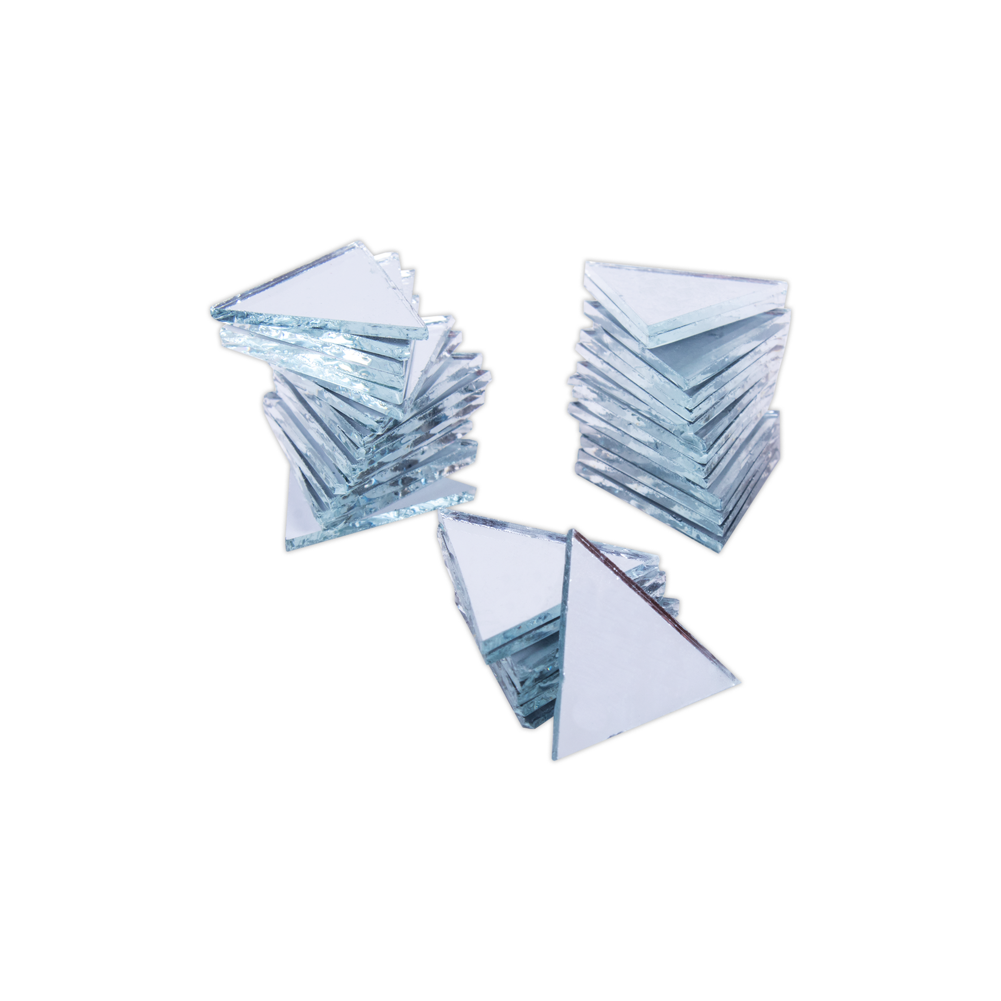 Cut Mirror Triangular 14Mm 50Gms Approx 117pc