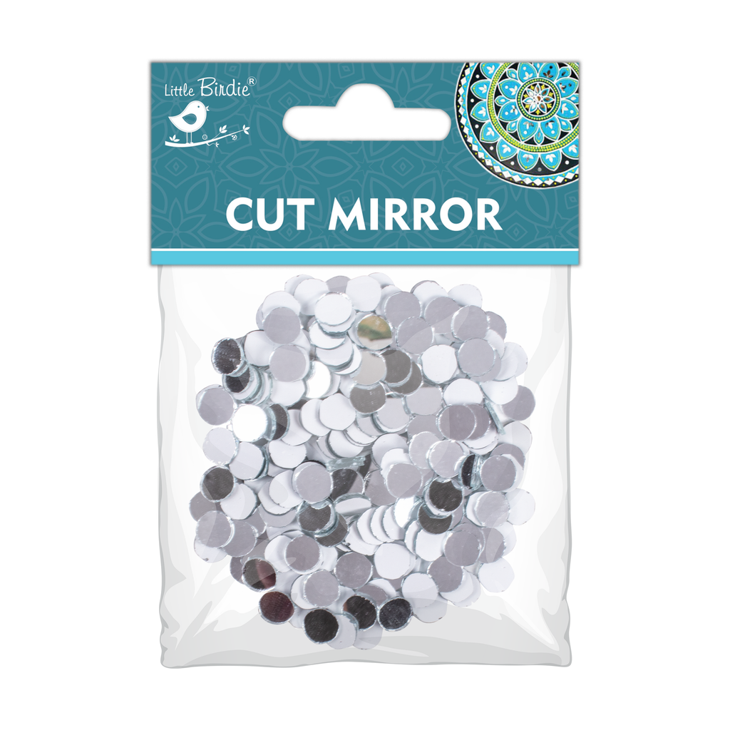 Cut Mirror Round 10Mm 50Gms Approx 236pc