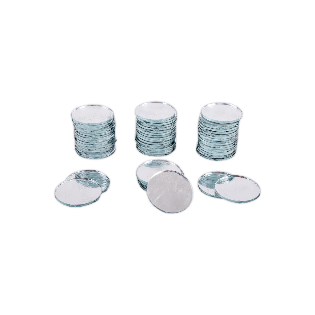 Cut Mirror Round 15Mm 50Gms Approx 103pc