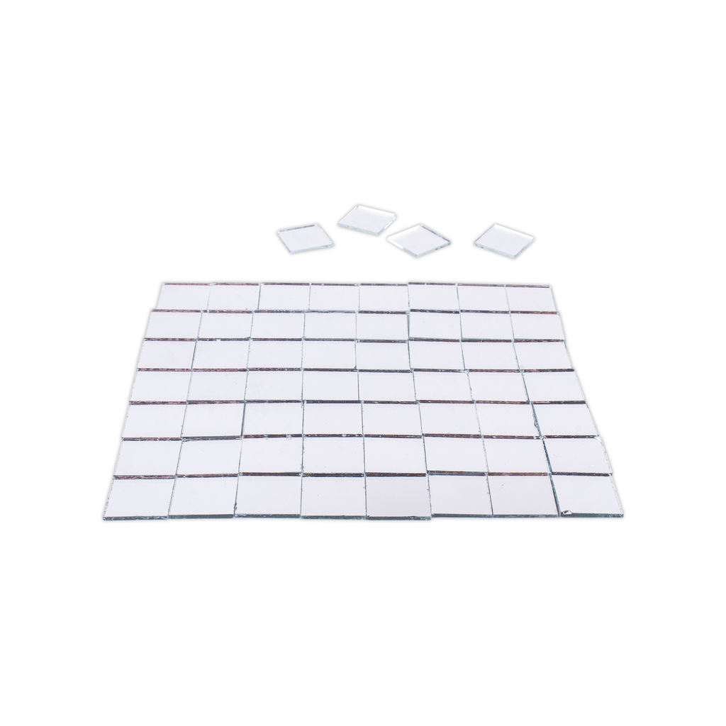 Cut Mirror Square 12Mm 50Gms Approx 118pc