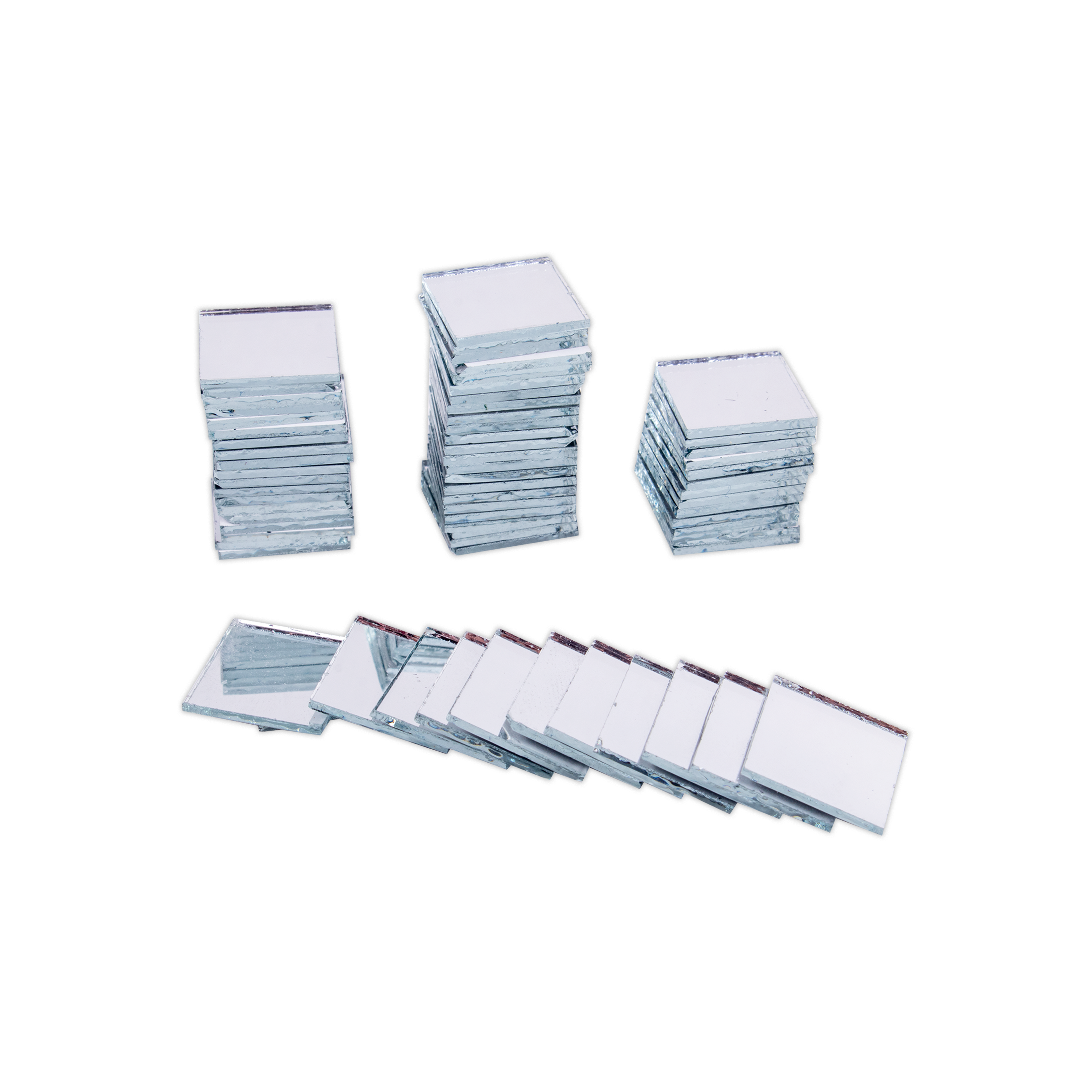 Cut Mirror Square 12Mm 50Gms Approx 118pc