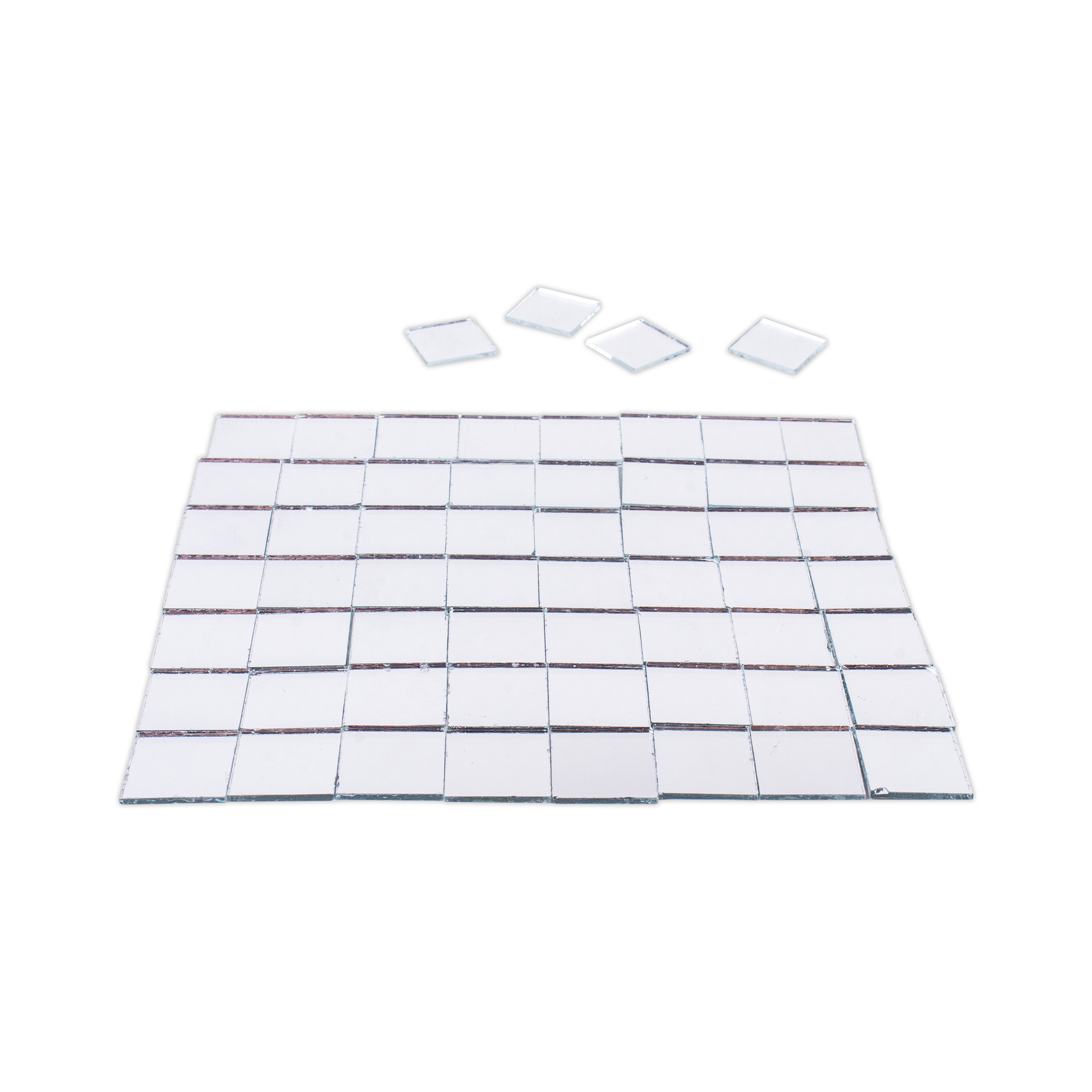 Cut Mirror Square 14Mm 50Gms Approx 82pc