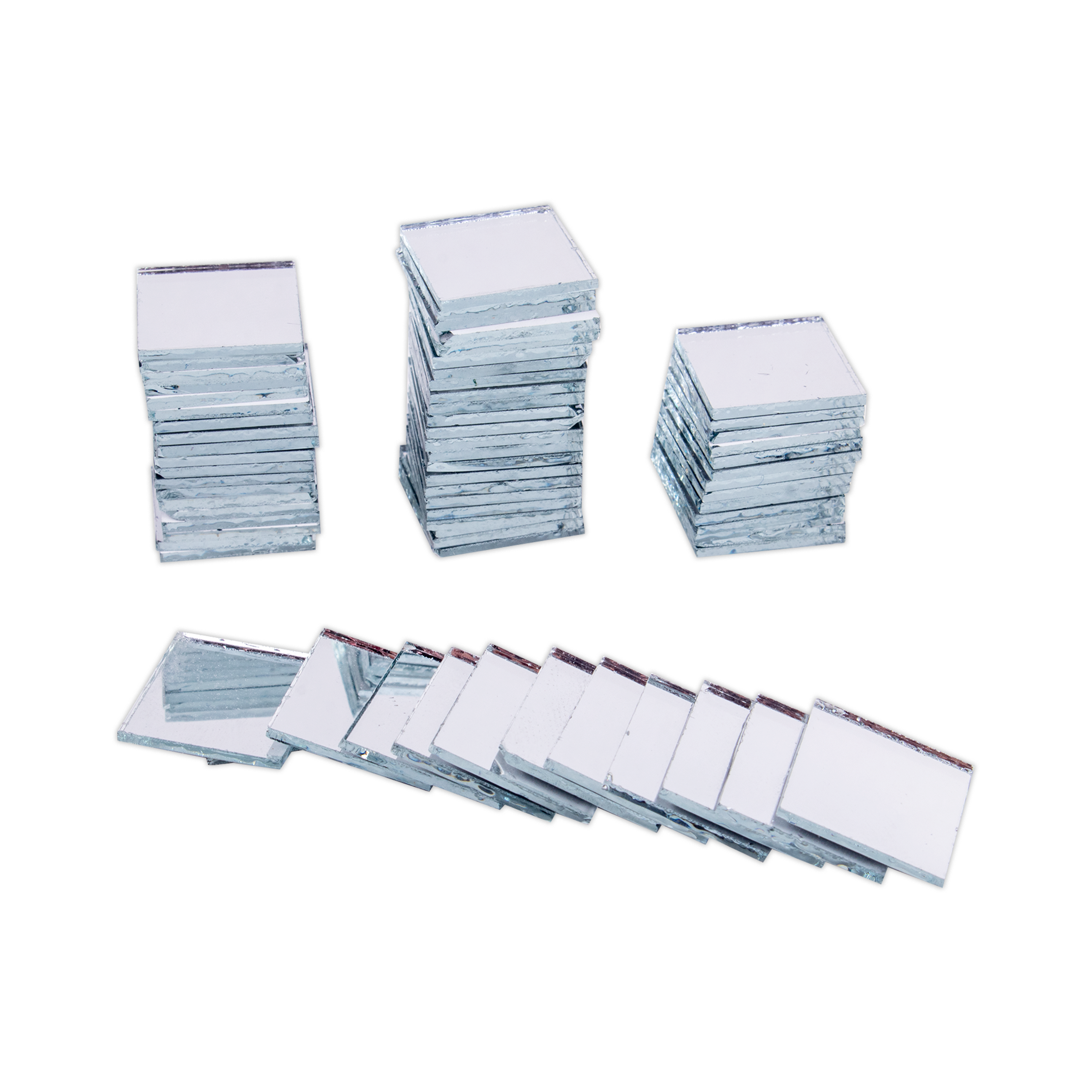 Cut Mirror Square 14Mm 50Gms Approx 82pc