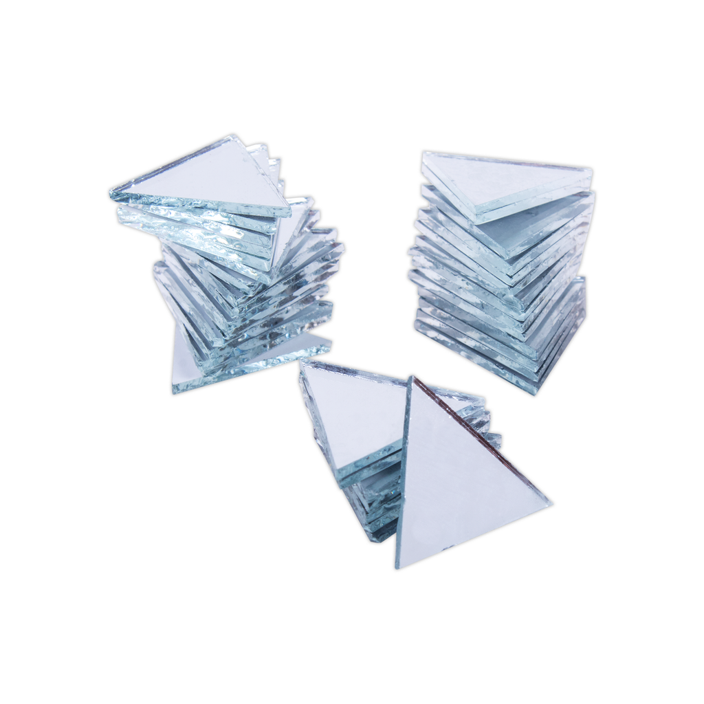 Cut Mirror Triangular 18Mm 50Gms Approx 116pc