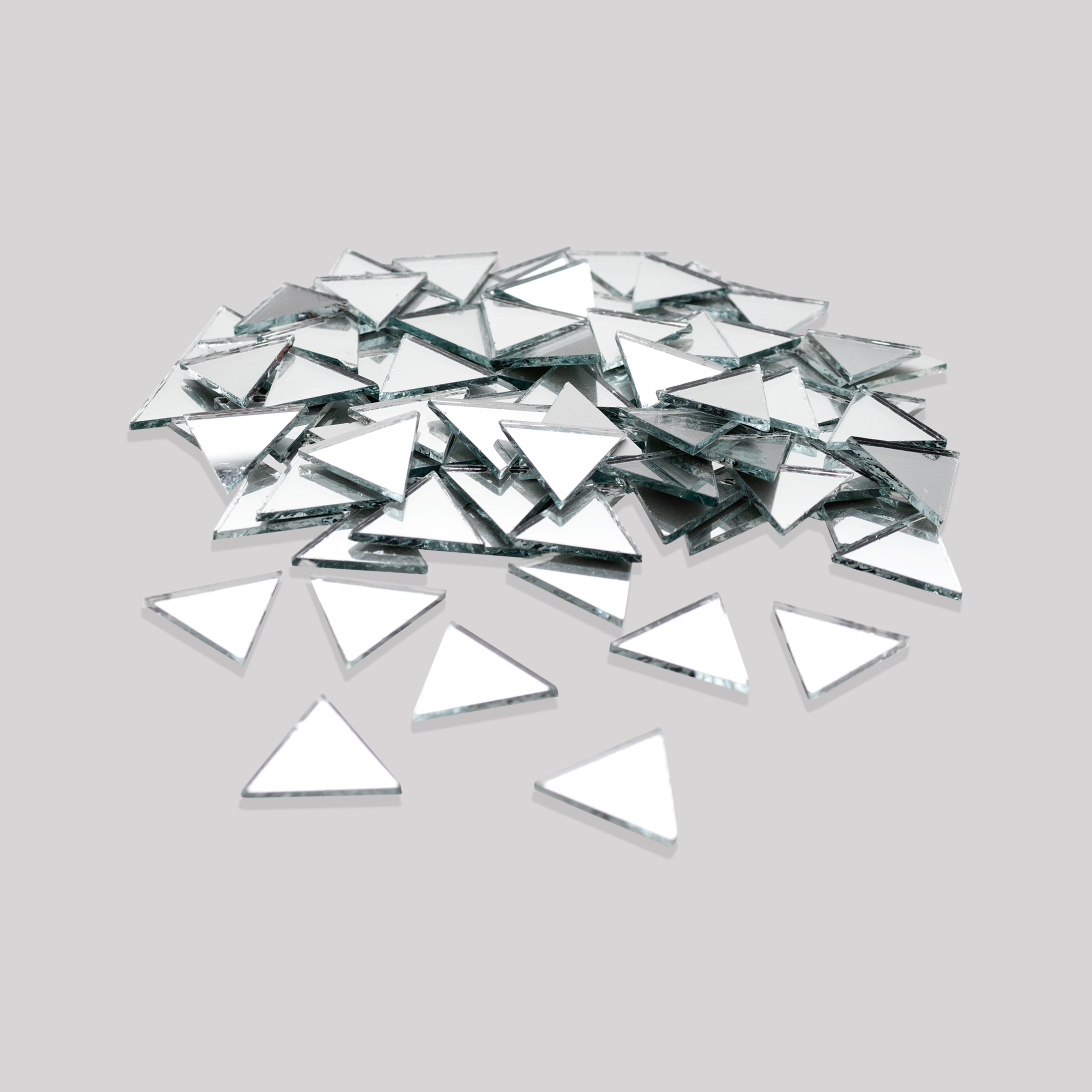 Cut Mirror Triangular 18Mm 50Gms Approx 116pc