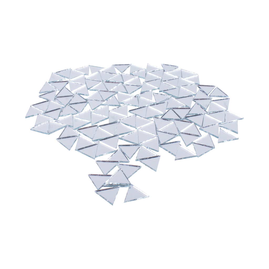 Cut Mirror Triangular 8Mm 50Gms Approx 665pc