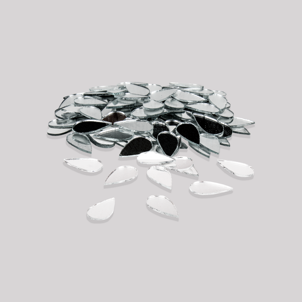 Cut Mirror Drop 12Mm 50Gms Approx 334pc