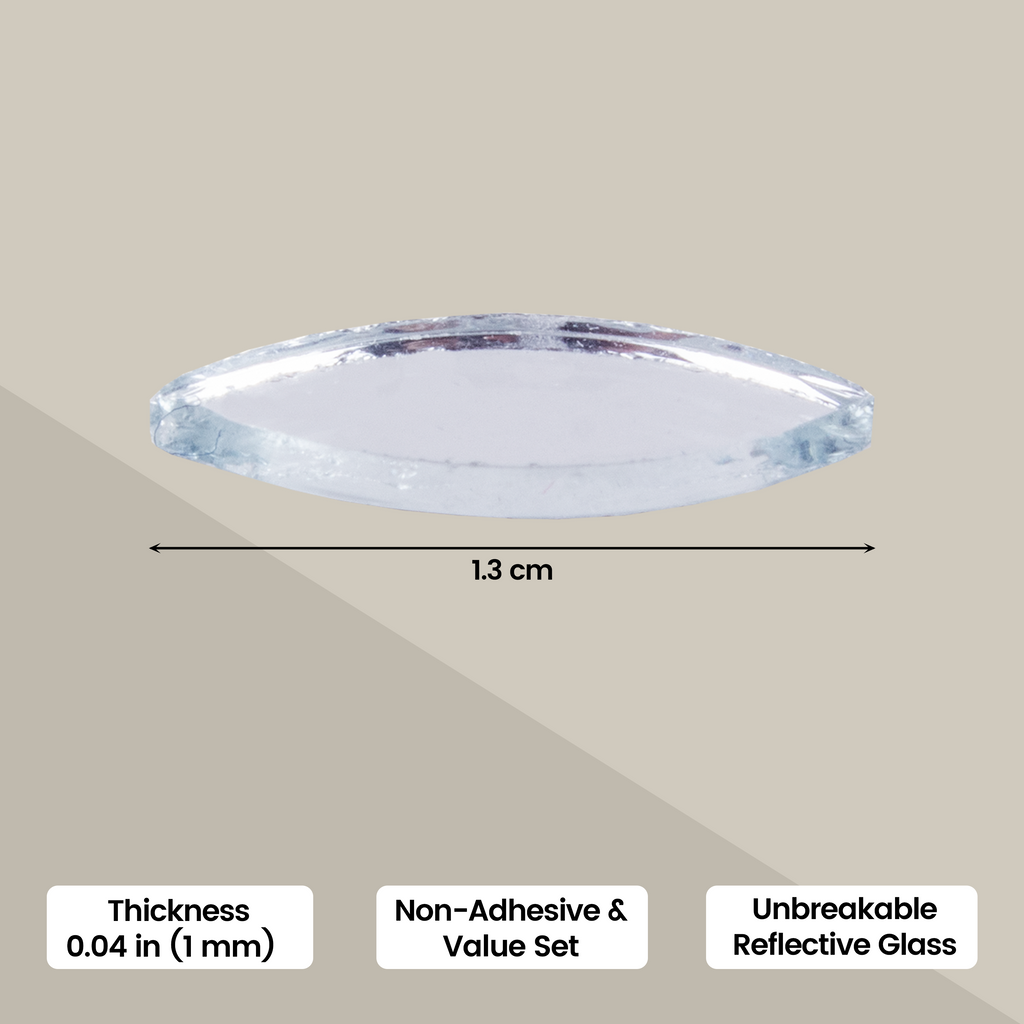Cut Mirror Leaf 12Mm 50Gms Approx 498pc