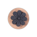 Foam Stamp - Daisy | 3.8cm x 3.8cm| 10mm Thick (MDF Base 5.5mm thick round 5cm dia) 1pc
