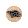Foam Stamp Tortoise 4.3 x 2.2cm x 10mm Thick (MDF Base 5.5mm thick round 5cm dia) 1pc