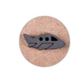 Foam Stamp - Aeroplane |4.1cm x 1.5cm | 10mm Thick (MDF Base 5.5mm thick round 5cm dia) 1pc