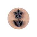 Foam Stamp - Flower Stem | 2.2 x 4.2cm | 10mm Thick (MDF Base 5.5mm thick round 5cm dia) 1pc
