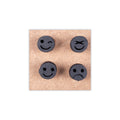 Foam Stamp - Expressions (4 Faces) | 1.4 x 1.4cm | 10mm Thick (MDF Base 5.5mm thick square 5x5cm ) 1pc