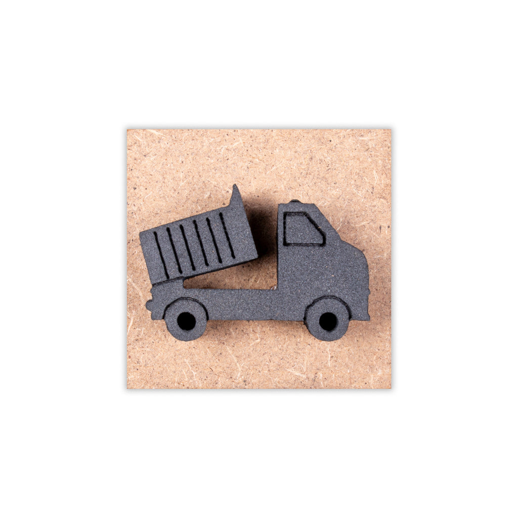 Foam Stamp - Tipper Truck | 4cm x 2.8cm | 10mm Thick (MDF Base 5.5mm thick square 5x5cm ) 1pc