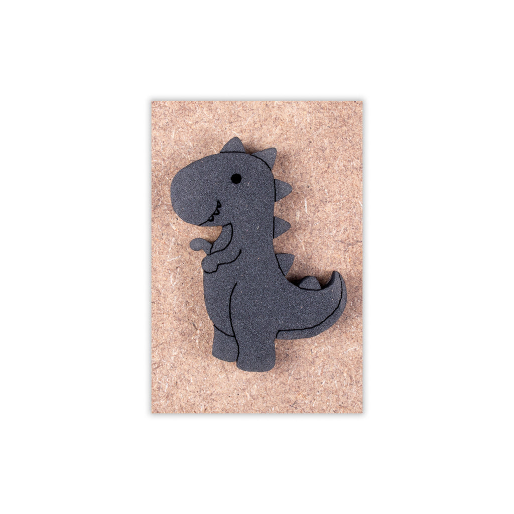 Foam Stamp - Baby Dino | 4.1cm x 6cm | 10mm Thick (MDF Base 5.5mm thick rectangle 8.2 x 5.9cm) 1pc