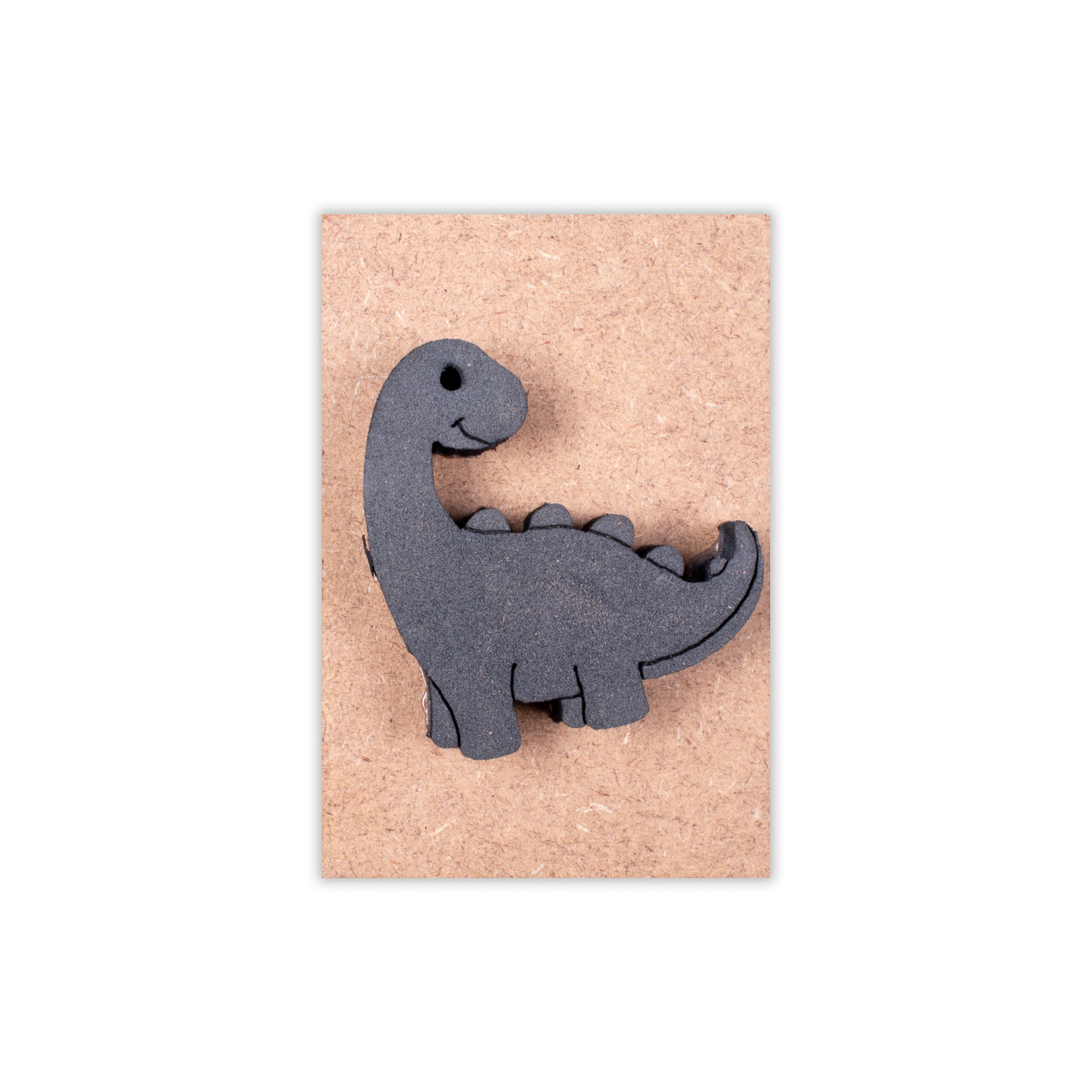 Foam Stamp - Stegosaurus | 5.1cm x 4.5cm | 10mm Thick (MDF Base 5.5mm thick rectangle 8.2 x 5.9cm 1pc