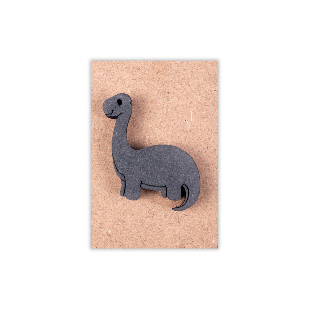 Foam Stamp - Dinosaur | 4.5cm x 4.7cm | 10mm Thick (MDF Base 5.5mm thick, rectangle 8.2cm x 5.9cm) 1pc