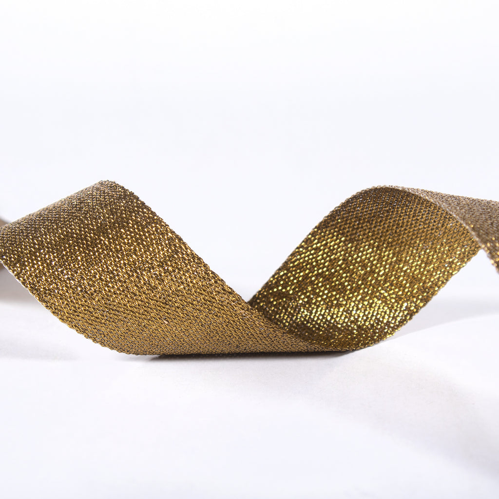 Sparkle Ribbon 25mm Vintage Gold 2mtr 1Roll