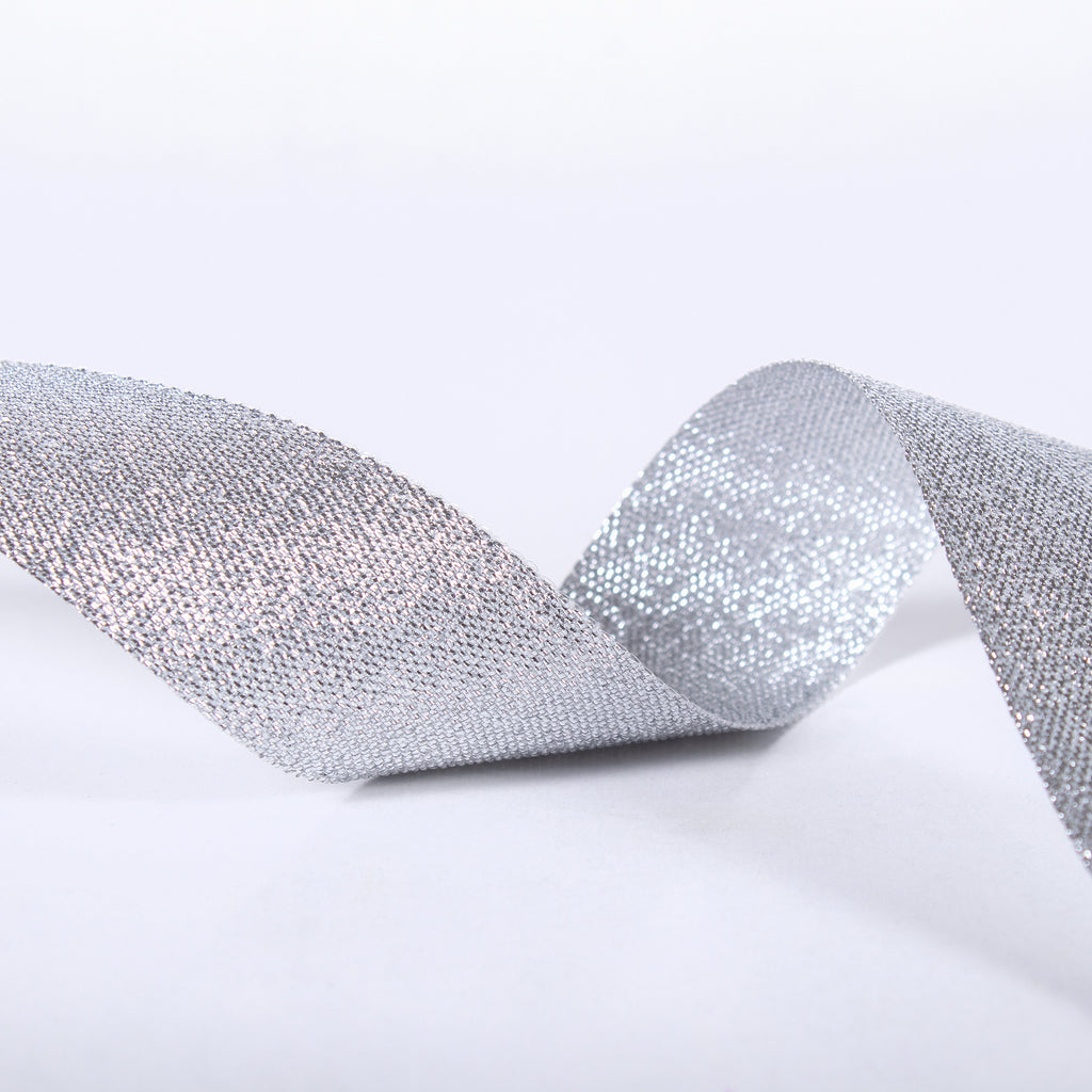 Sparkle Ribbon 25mm Silver 2mtr 1Roll