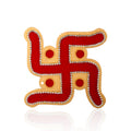 Ornate Stone Hanging Decor Swastika Approx 4 X 4inch 2mm Thick 1pc