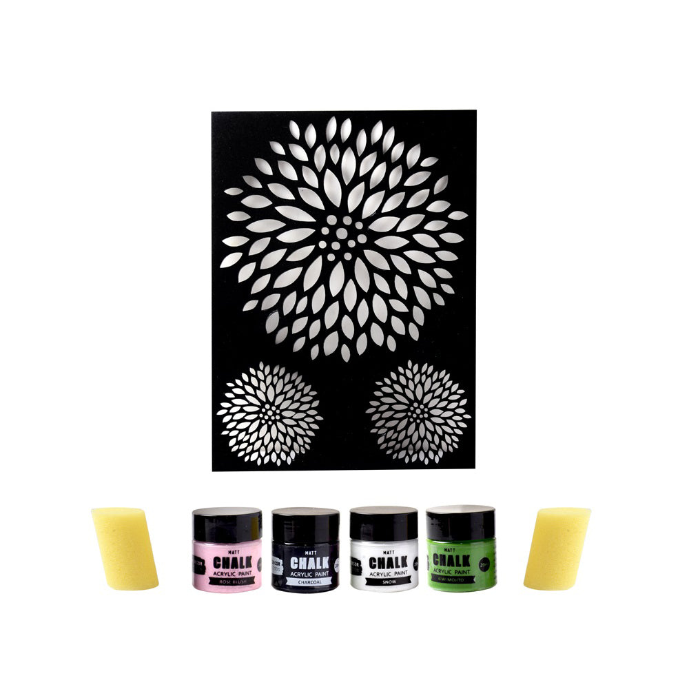 Stencil Art Paint Kit Baroque 18.5 X 24.5cm