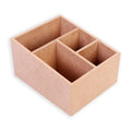 MDF Multi Compartment Table Organizer L17 X W14Cm Approx 5.5Mm Thick 1Pc Sw Lb