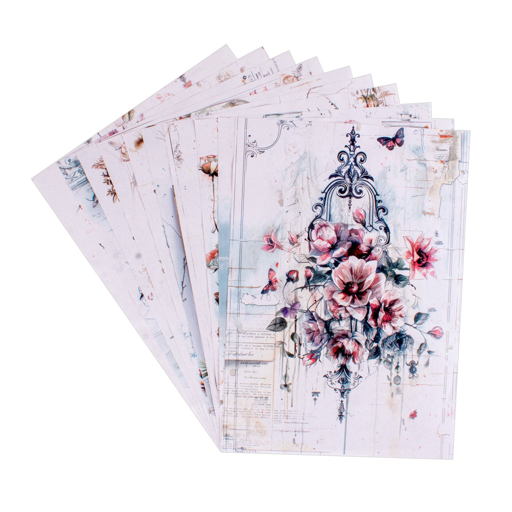 Eco Deco Paper Blossom Season 10 Designs 60gsm A4 10 Sheets