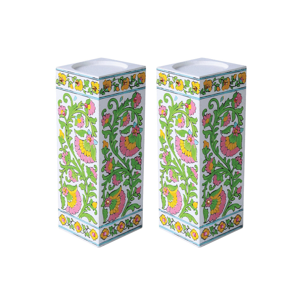 Preprinted Tea Light Candle holder Kit Makes 2pc - Gift Of Creativity