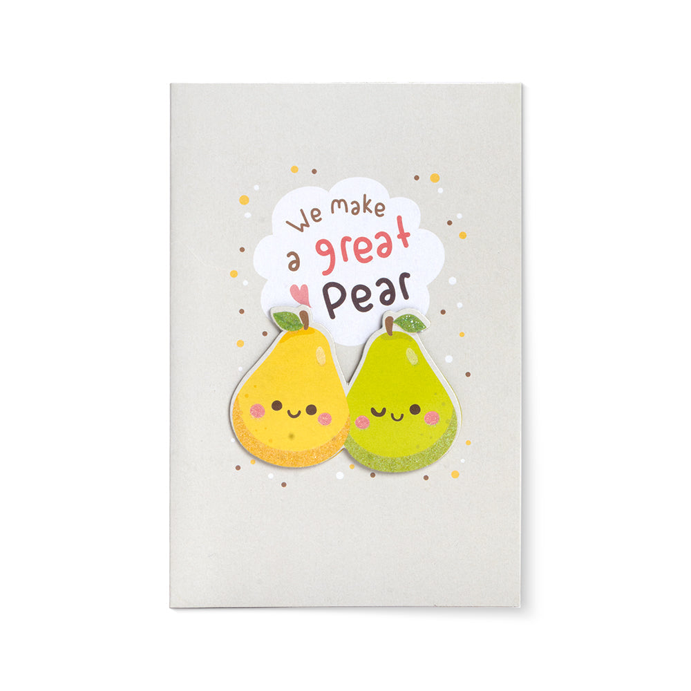 Greeting Card & Envelope Perfect Pear 4 X 6Inch Approx 2 Pc