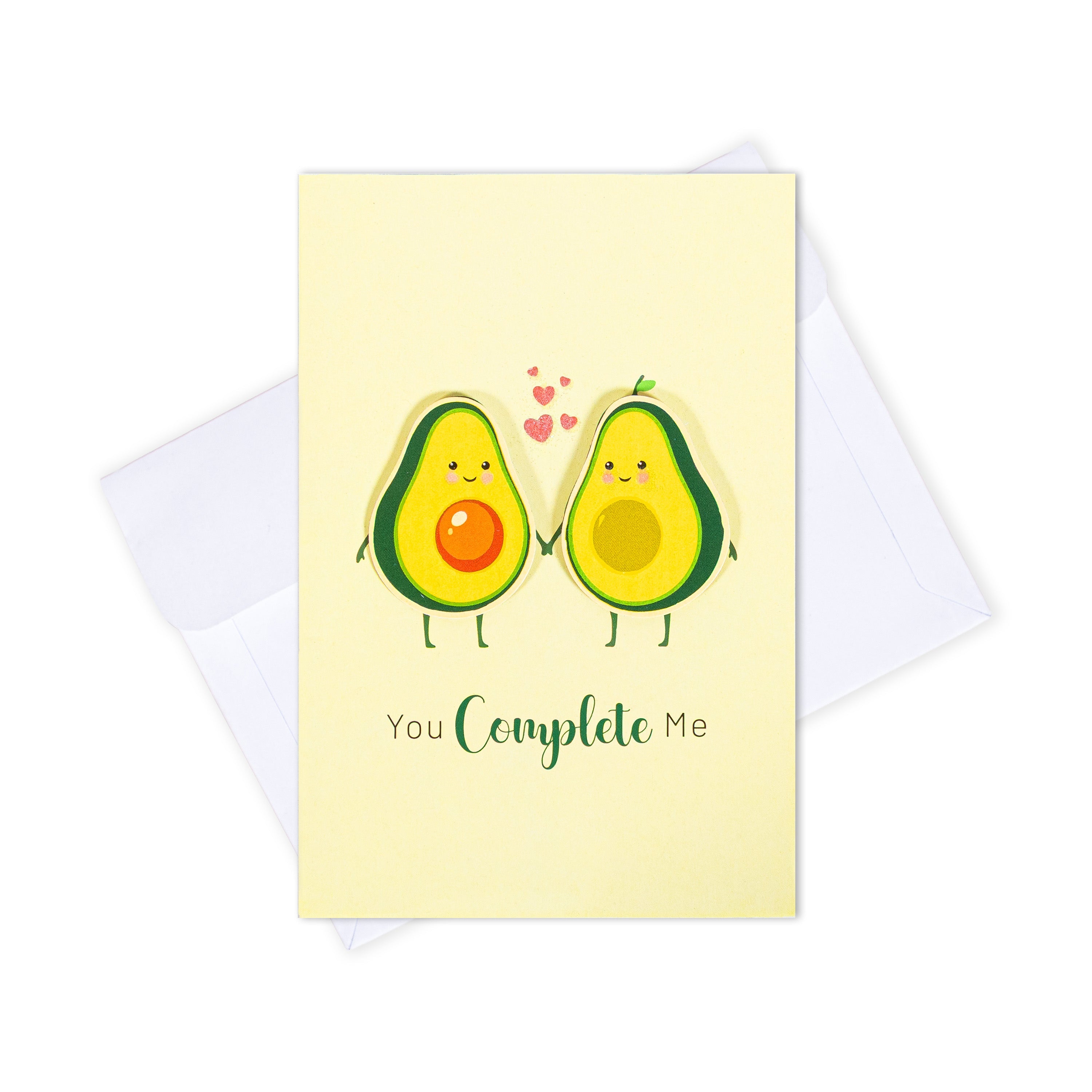 Greeting Card & Envelope You Complete Me 4 X 6inch Approx 2pc