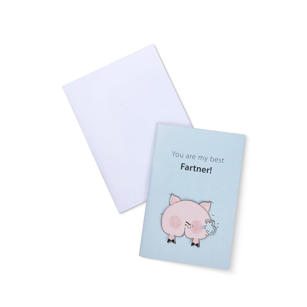 Greeting Card & Envelope Best Fartner 4 X 6Inch Approx 2 Pc
