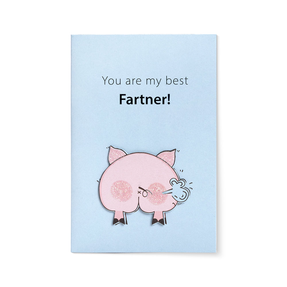 Greeting Card & Envelope Best Fartner 4 X 6Inch Approx 2 Pc