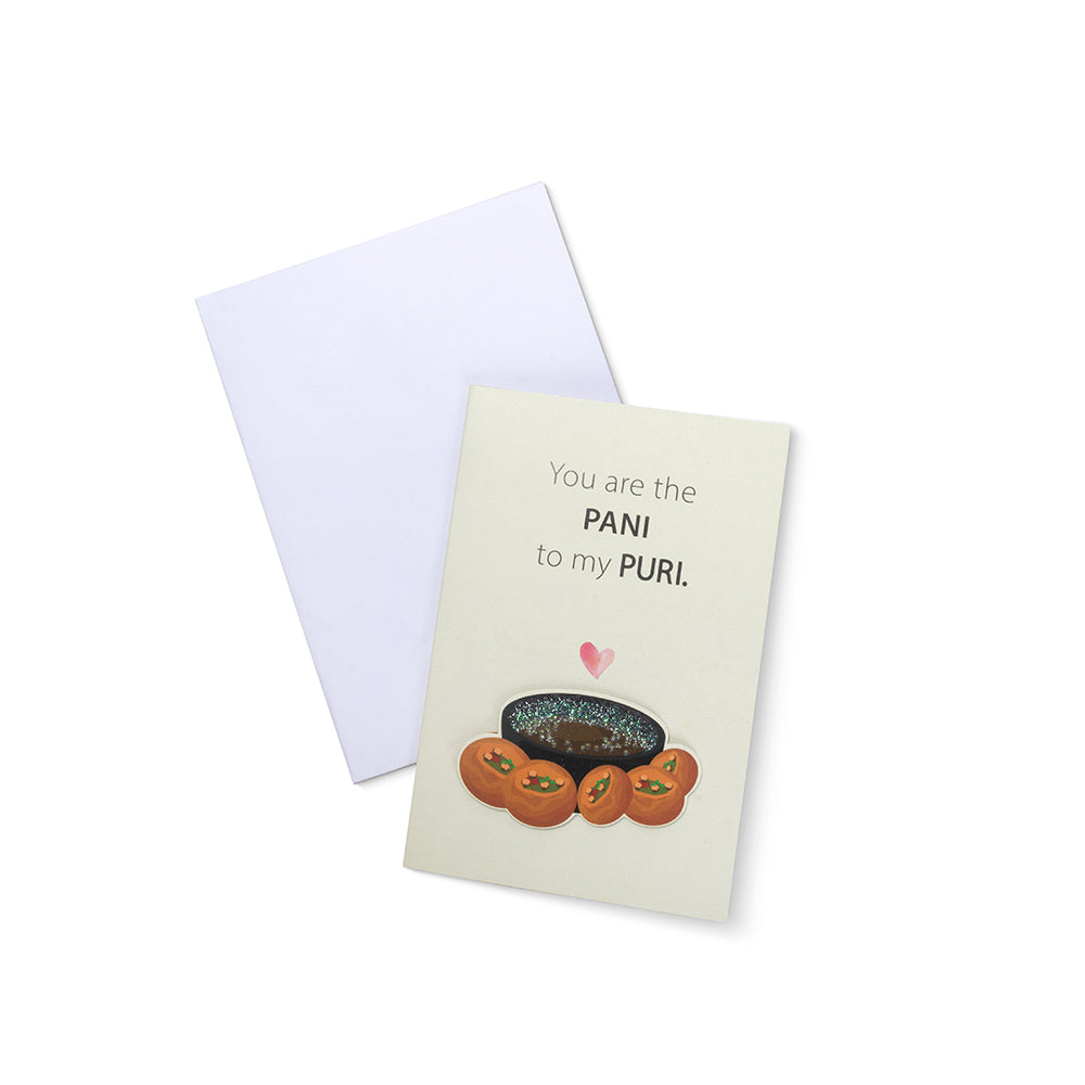 Greeting Card & Envelope Pani To My Puri 4 X 6Inch Approx 2 Pc
