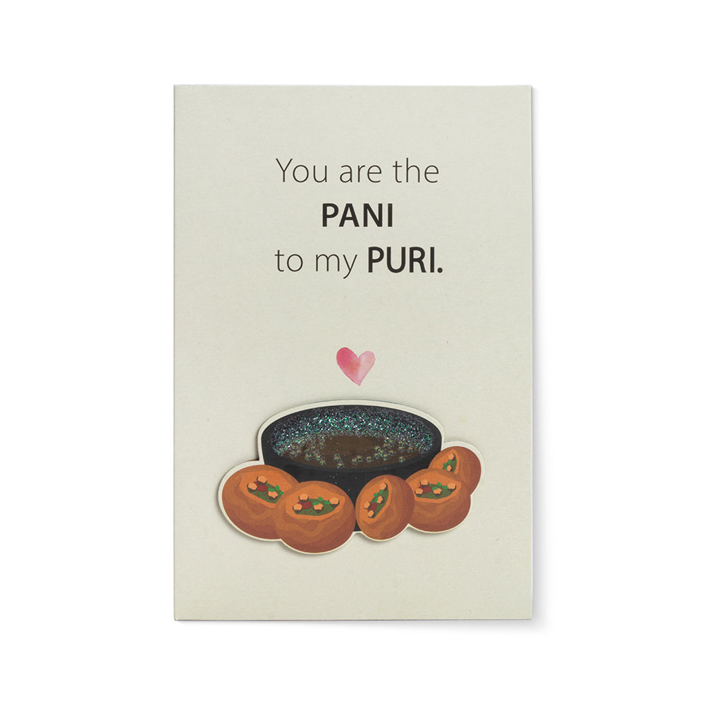 Greeting Card & Envelope Pani To My Puri 4 X 6Inch Approx 2 Pc