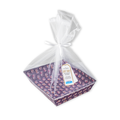 Angled Gifting Tray With Net Cover & Satin Ribbon - Elephant Parade, 8.1in x 10.2in, 1pc